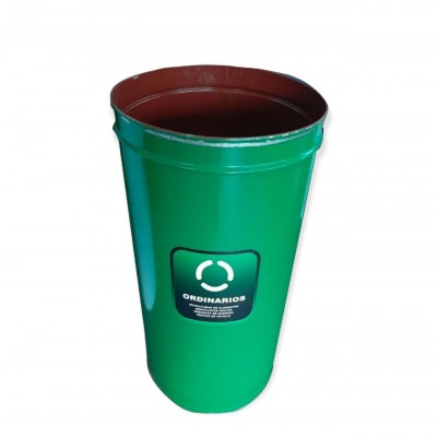 Caneca Metalica de 208 litros  abierta sin tapa